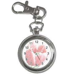 Tulip Red Pencil Drawing Art Key Chain Watches by picsaspassion