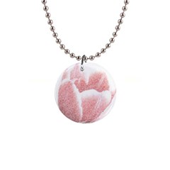 Tulip Red Pencil Drawing Art Button Necklaces by picsaspassion