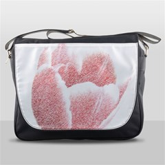 Tulip Red Pencil Drawing Art Messenger Bags by picsaspassion