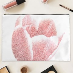 Tulip Red Pencil Drawing Art Cosmetic Bag (xxl)  by picsaspassion