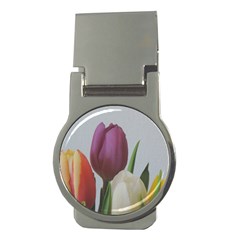 Tulips Money Clips (round)  by picsaspassion