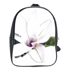 White Magnolia Pencil Drawing Art School Bags (xl) 