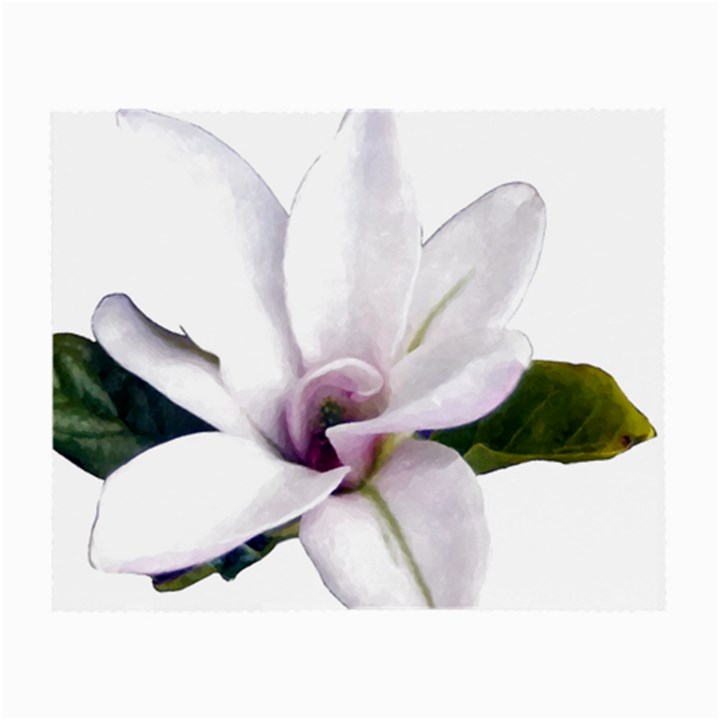 Magnolia Wit Aquarel painting art Small Glasses Cloth