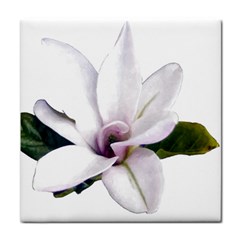 Magnolia Wit Aquarel Painting Art Face Towel