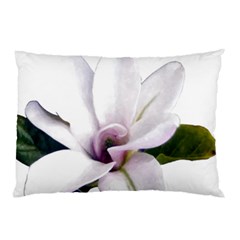 Magnolia Wit Aquarel Painting Art Pillow Case