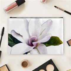 Magnolia Wit Aquarel Painting Art Cosmetic Bag (large)  by picsaspassion