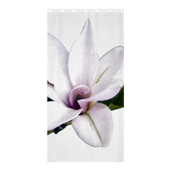 Magnolia Wit Aquarel Painting Art Shower Curtain 36  X 72  (stall)  by picsaspassion