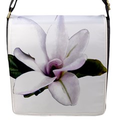 Magnolia Wit Aquarel Painting Art Flap Messenger Bag (s)