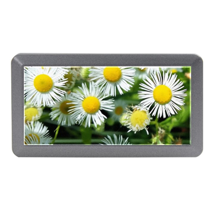 White summer flowers oil painting art Memory Card Reader (Mini)