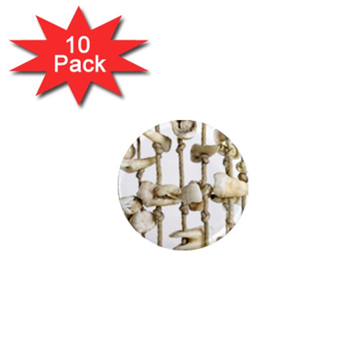 Hanging Human Teeth Dentist Funny Dream Catcher Dental 1  Mini Magnet (10 pack) 