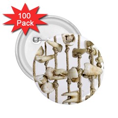 Hanging Human Teeth Dentist Funny Dream Catcher Dental 2 25  Buttons (100 Pack)  by yoursparklingshop