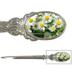 White summer flowers watercolor painting art Letter Openers Front