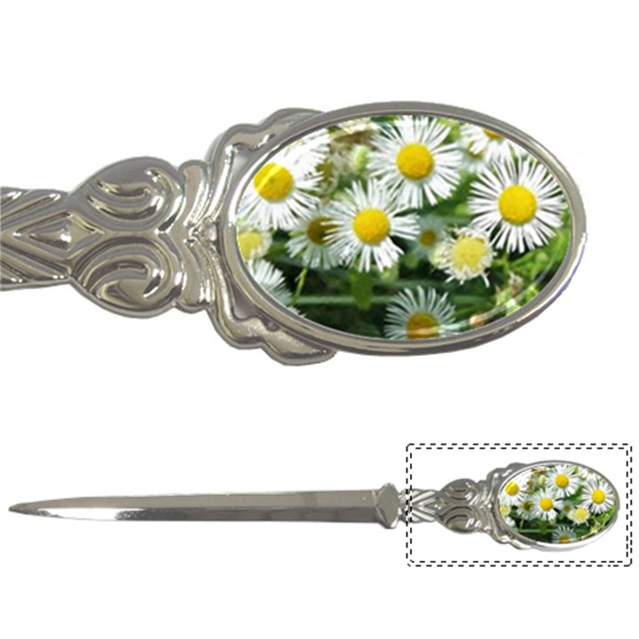 White summer flowers watercolor painting art Letter Openers