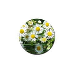 White Summer Flowers Watercolor Painting Art Golf Ball Marker (10 Pack)