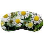 White summer flowers watercolor painting art Sleeping Masks Front