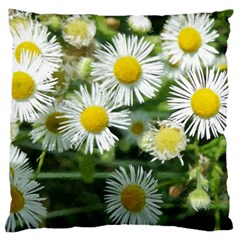 White Summer Flowers Watercolor Painting Art Large Cushion Case (two Sides)