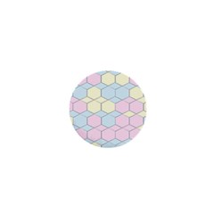 Colorful Honeycomb - Diamond Pattern 1  Mini Magnets