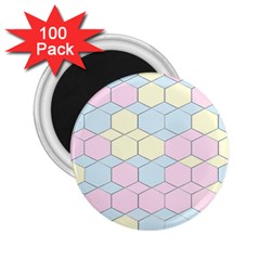 Colorful Honeycomb - Diamond Pattern 2 25  Magnets (100 Pack) 