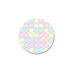 Colorful Honeycomb - Diamond Pattern Golf Ball Marker