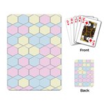 Colorful honeycomb - diamond pattern Playing Card Back