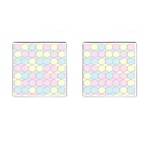 Colorful honeycomb - diamond pattern Cufflinks (Square) Front(Pair)