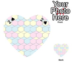 Colorful Honeycomb - Diamond Pattern Playing Cards 54 (heart) 