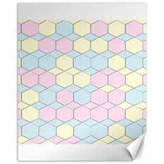 Colorful Honeycomb - Diamond Pattern Canvas 11  X 14  