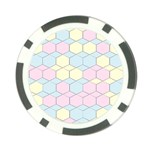 Colorful honeycomb - diamond pattern Poker Chip Card Guards Front