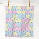 Colorful honeycomb - diamond pattern Face Towel Front