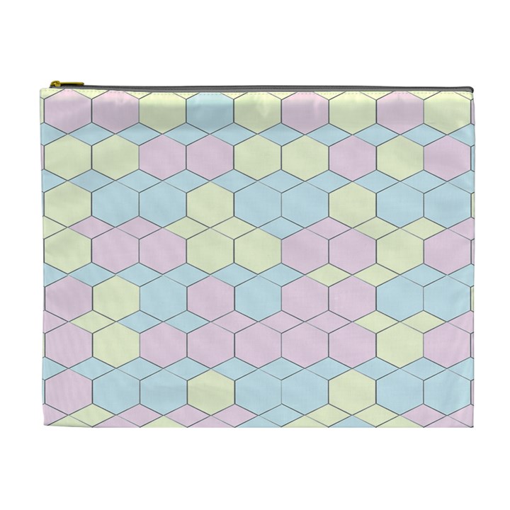 Colorful honeycomb - diamond pattern Cosmetic Bag (XL)