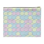 Colorful honeycomb - diamond pattern Cosmetic Bag (XL) Back