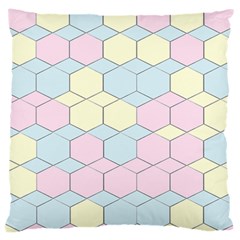 Colorful Honeycomb - Diamond Pattern Large Cushion Case (one Side)