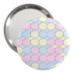 Colorful Honeycomb - Diamond Pattern 3  Handbag Mirrors