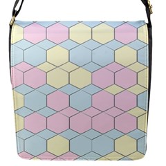 Colorful Honeycomb - Diamond Pattern Flap Messenger Bag (s)