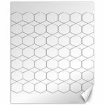  honeycomb - diamond black and white pattern Canvas 16  x 20   15.75 x19.29  Canvas - 1