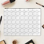  honeycomb - diamond black and white pattern Cosmetic Bag (XL) Front