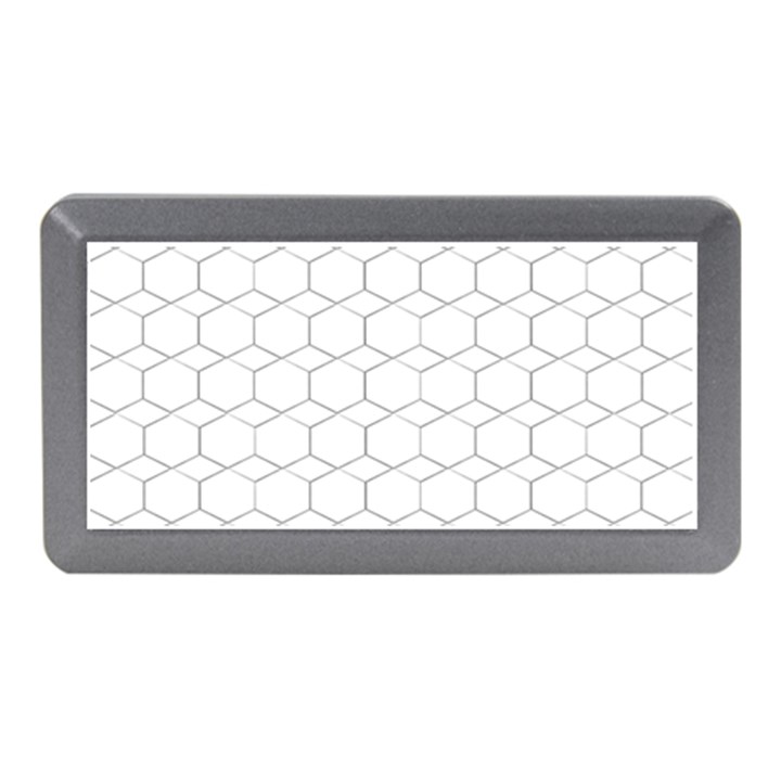  honeycomb - diamond black and white pattern Memory Card Reader (Mini)