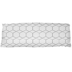  Honeycomb - Diamond Black And White Pattern Body Pillow Case Dakimakura (two Sides)