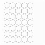  honeycomb - diamond black and white pattern Large Garden Flag (Two Sides) Front