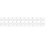  honeycomb - diamond black and white pattern Flano Scarf (Large) Back