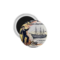 Vintage Advertisement British Navy Marine Typography 1 75  Magnets by yoursparklingshop