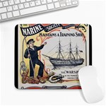 Vintage Advertisement British Navy Marine Typography Large Mousepads Front