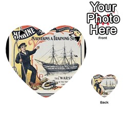 Vintage Advertisement British Navy Marine Typography Playing Cards 54 (heart)  by yoursparklingshop