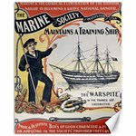 Vintage Advertisement British Navy Marine Typography Canvas 11  x 14   10.95 x13.48  Canvas - 1