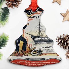 Vintage Advertisement British Navy Marine Typography Ornament (christmas Tree) by yoursparklingshop