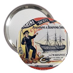 Vintage Advertisement British Navy Marine Typography 3  Handbag Mirrors by yoursparklingshop