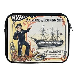 Vintage Advertisement British Navy Marine Typography Apple Ipad 2/3/4 Zipper Cases by yoursparklingshop