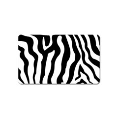 Zebra Horse Skin Pattern Black And White Magnet (name Card)