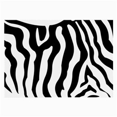 Zebra Horse Skin Pattern Black And White Large Glasses Cloth