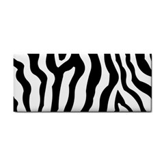 Zebra Horse Skin Pattern Black And White Hand Towel